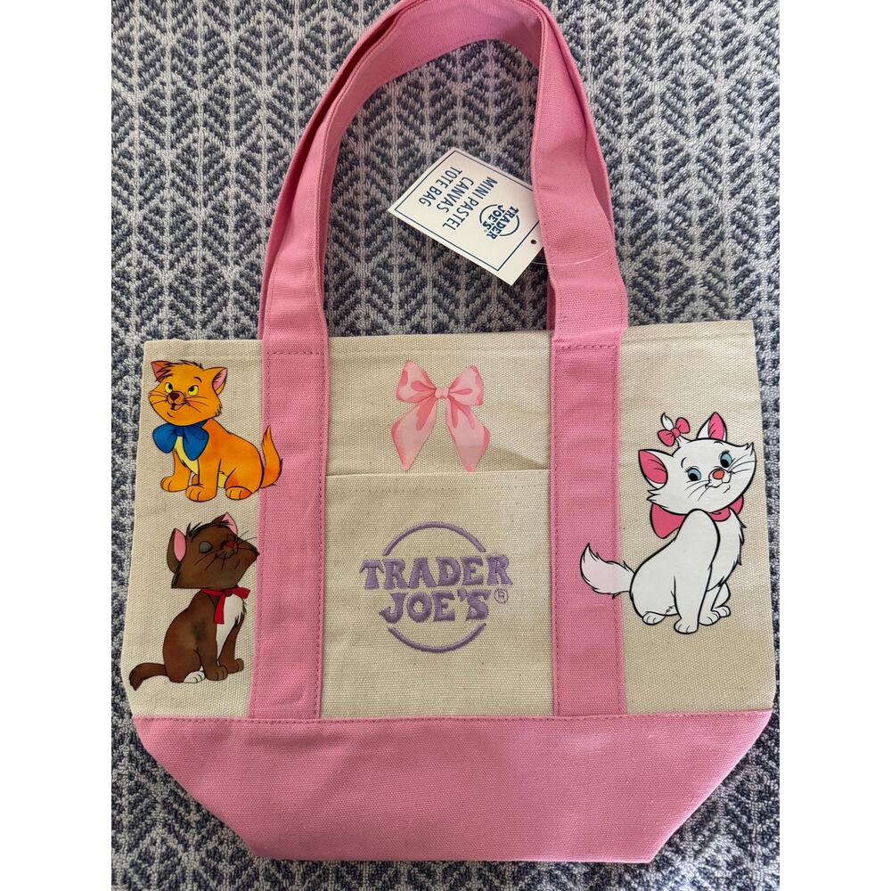 Disney Marie Toulouse &  Berlioz Aristocats Custom Made Trader Joes Mini Tote